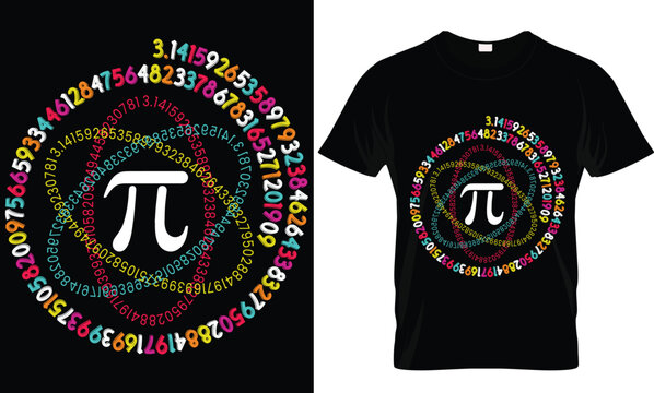 Pi Day T-shirt Design Bundle. Pi t-shirt. Math T shirt design. Pi day Vector Graphics, Pi day t shirt design vector. funny pi day t shirt graphic design shirt