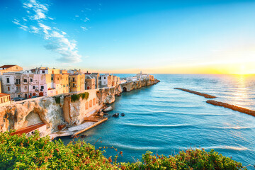 Vieste - beautiful coastal town on the rocks in Puglia