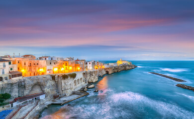 Vieste - beautiful coastal town on the rocks in Puglia