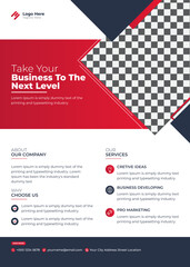 Corporate business flyer design and brochure cover page template