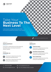Corporate business flyer design and brochure cover page template