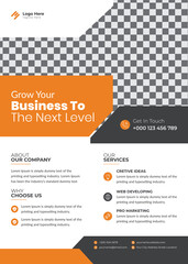 Creative corporate modern business flyer template design