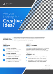 Creative corporate modern business flyer template design