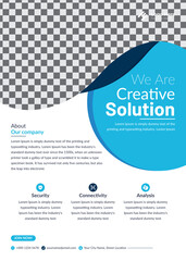 Creative corporate modern business flyer template design