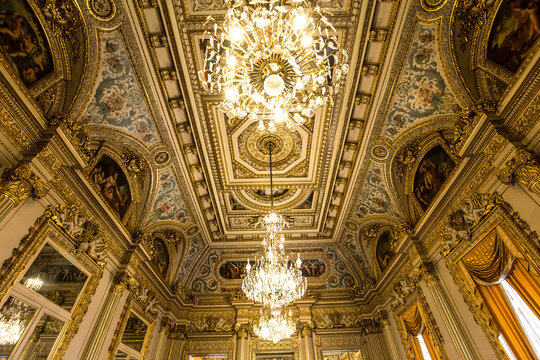 interiors and details of the embassy of Poland, Paris, France