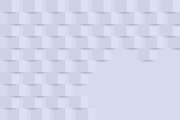 Fototapeta na wymiar Abstract white minimalist simple background design in geometric style. Flat square illustration