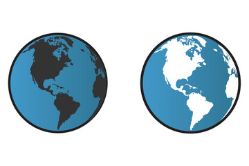 globe earth vector icon. World sphere map vector ilustration.