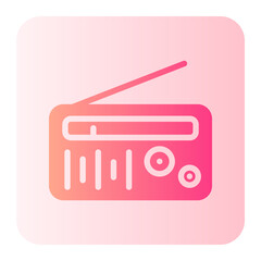 radio gradient icon