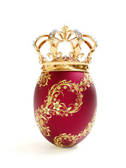 Royal egg with monarch crown on top