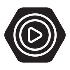play glyph icon
