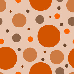 polka Dots Circle Seamless Pattern