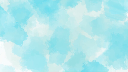 Abstract blue watercolor background for your design, watercolor background concept, vector.