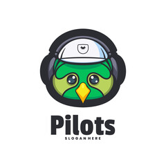 Pilots Bird Logo Vector