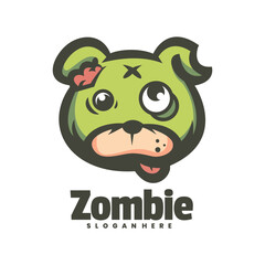 Zombie Dog Logo Vector