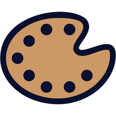 Obraz premium Paint Pallette Color Icon