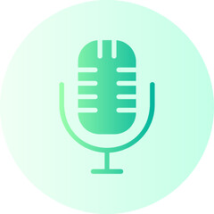 microphone gradient icon