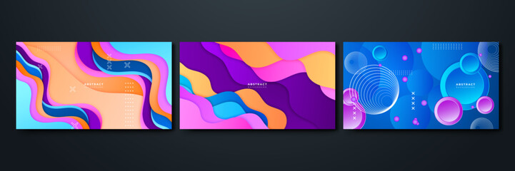 Abstract Geometric Background with Vibrant Colors
