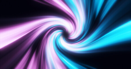 Abstract blue purple swirl twisted abstract tunnel from lines background