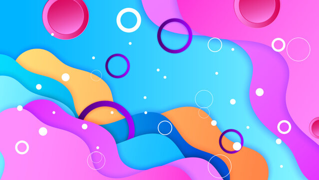Colorful Polygonal Background with Symmetrical Shapes © Roisa