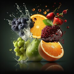 Fototapeta na wymiar Fruits Wallpaper