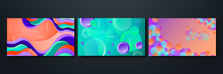 Abstract Geometric Background with Vibrant Colors