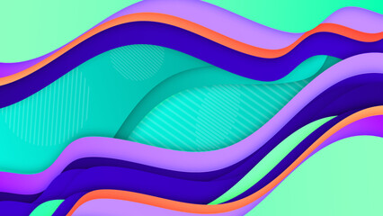 Modern Vector Illustration with Colorful Geometric Shapes