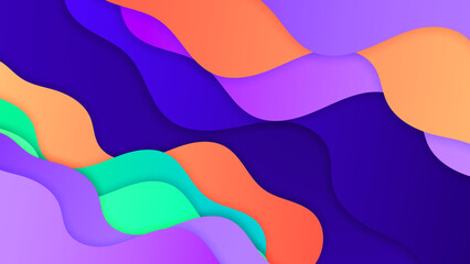 Futuristic Angular Composition with Vibrant Colors