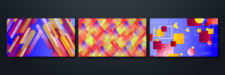 Contemporary Vector Design with Rainbow Spectrum