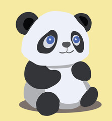 a cute panda illustration