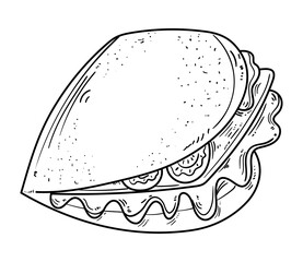 taco food doodle