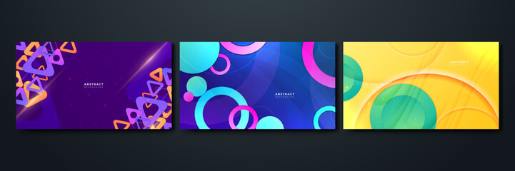 Abstract Geometric Background with Vibrant Colors