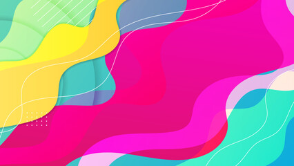 Dynamic and Bold Abstract Background with Twisted Shapes