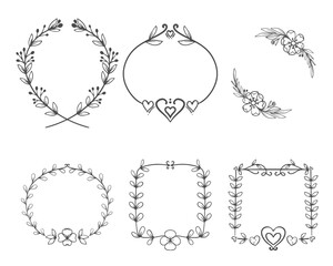 Decorative Frame With Floral Ornament