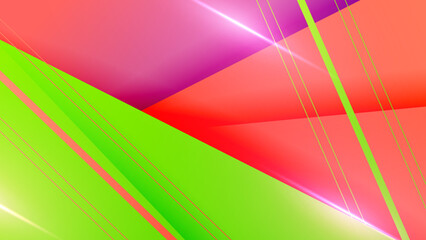 Modern Vector Illustration with Colorful Geometric Shapes