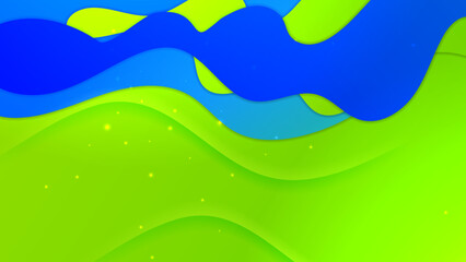 Dynamic and Bold Abstract Background with Twisted Shapes