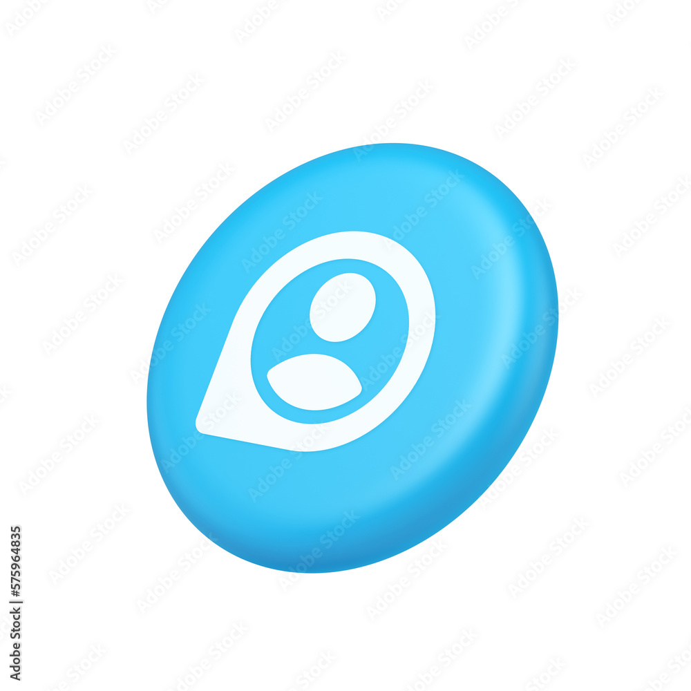 Poster human map pin pointer location position find navigation button person gps global data 3d side view i