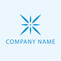 Compas logo design. Abstract compos symbol logo template.