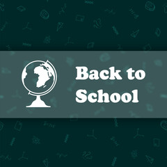 Vector design template for Back to school.