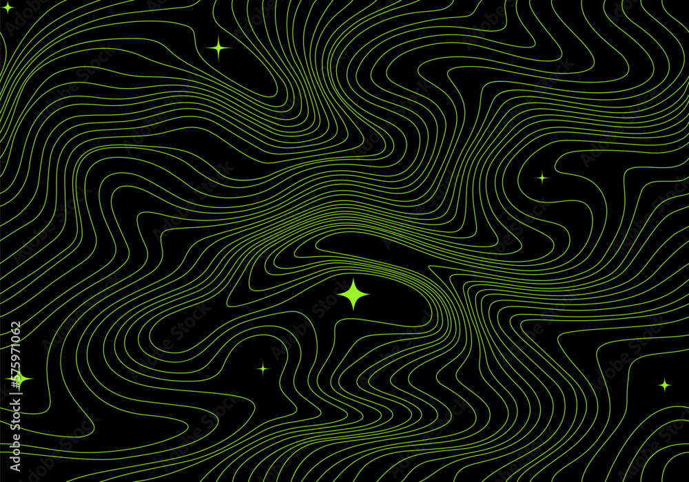 Aufkleber abstract futuristic galaxy background. vector seamless pattern. dark modern y2k illustration with sp