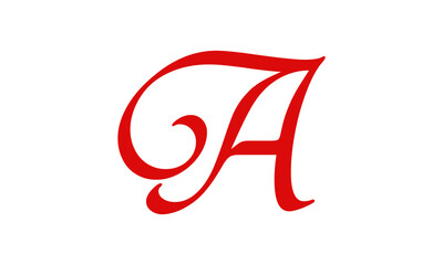 Initial letter A logo vector design