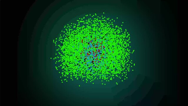 Abstract green and red color healthcare first aid box icon beautiful motion graphics.