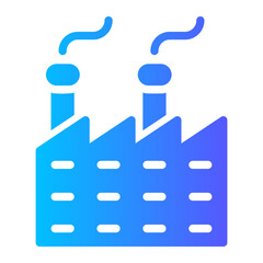 factory gradient icon