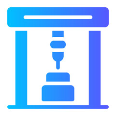 industrial robot gradient icon