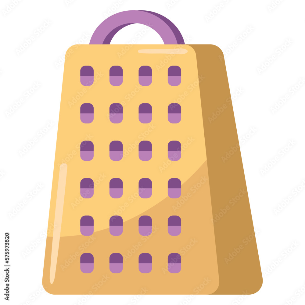 Poster grater kitchen icon