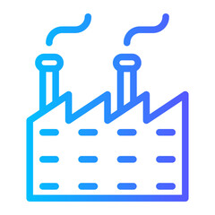 factory gradient icon