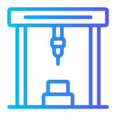 industrial robot gradient icon