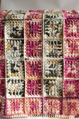 Crochet blanket made from granny squares.  - 575975016