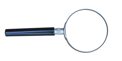 Magnifying glass isolated on transparent background png file