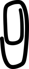 Paper Clip Or Scribble Design Element 