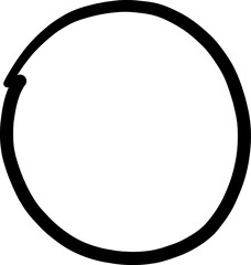 Scribble Circle Design Element 